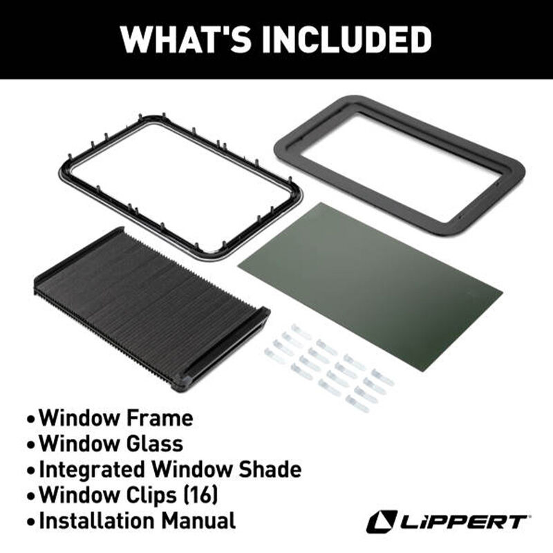 Lippert Thin Shade EcoCell Complete Window Shade Kit for RV Entry Doors image number 8