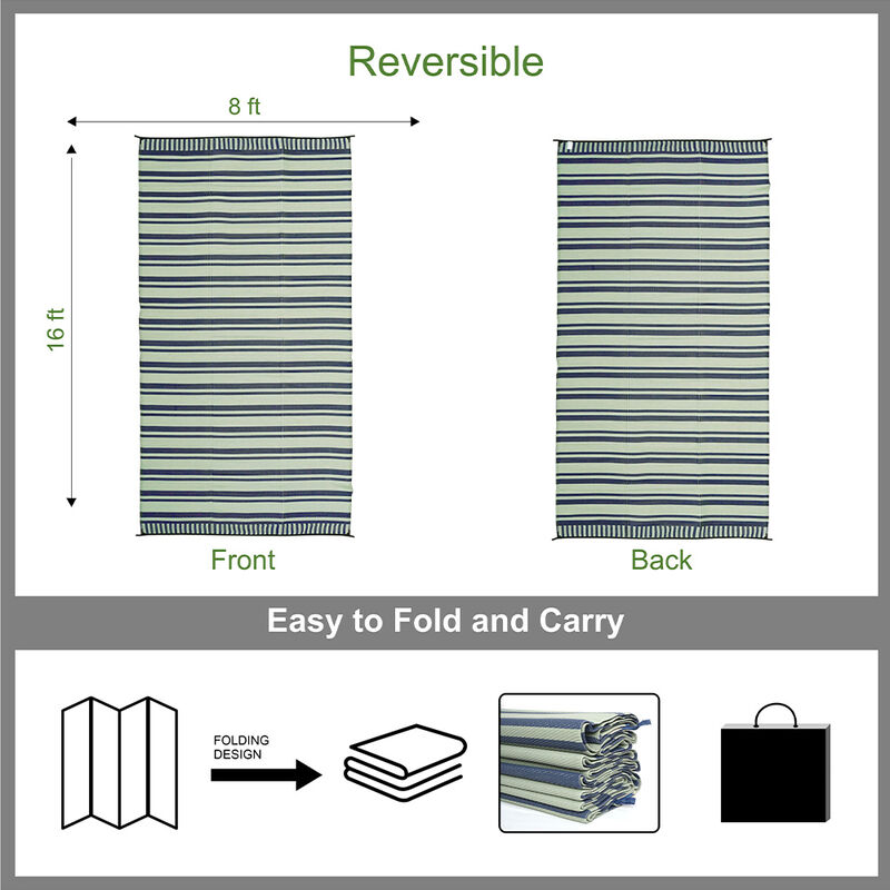 Venture Forward RV Patio Mat w/ Carry Bag, Stripe image number 30