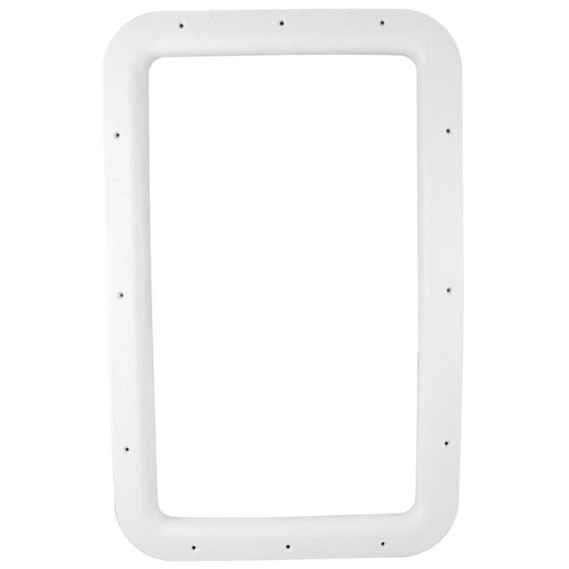 RV Entrance Door Window Frames - Interior White image number 1