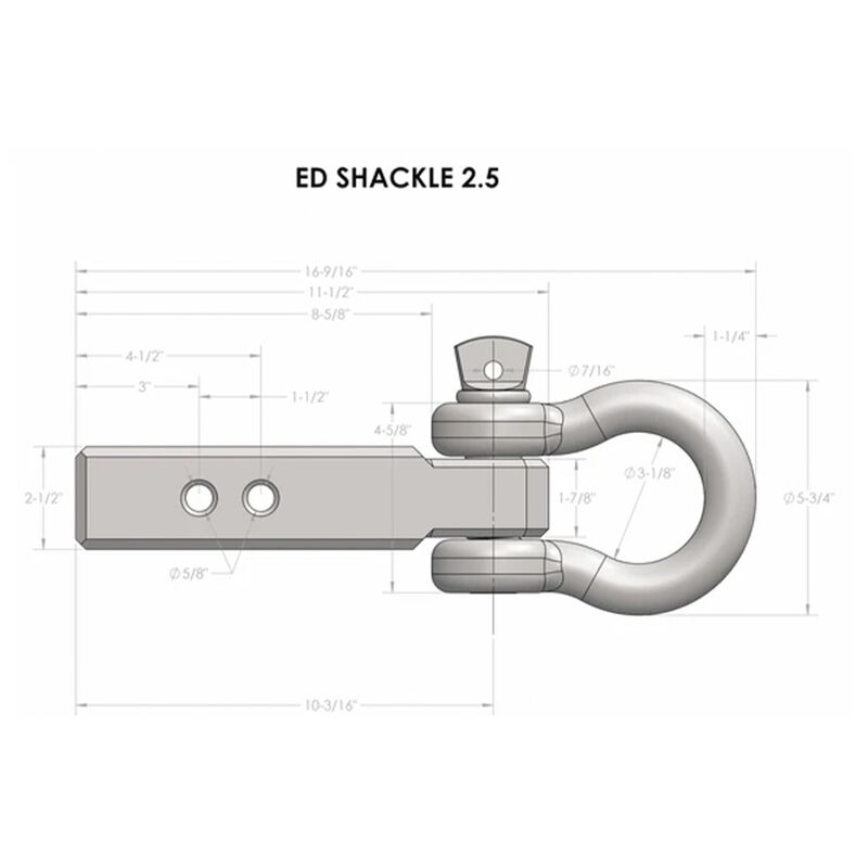 BulletProof Hitches 2.5" Extreme Duty Receiver Shackle image number 13