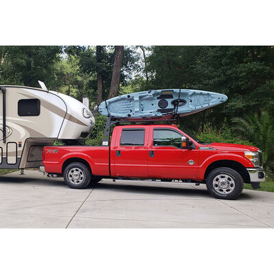 U.S. Rack 1999-2024 Ford Super Duty Fifth Wheel 6' Over-Cab Rack, With Crossbar, Without Deck