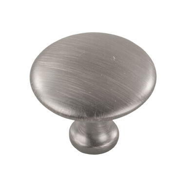 JR Products Designer Cabinet Knob, Round, Satin Nickel