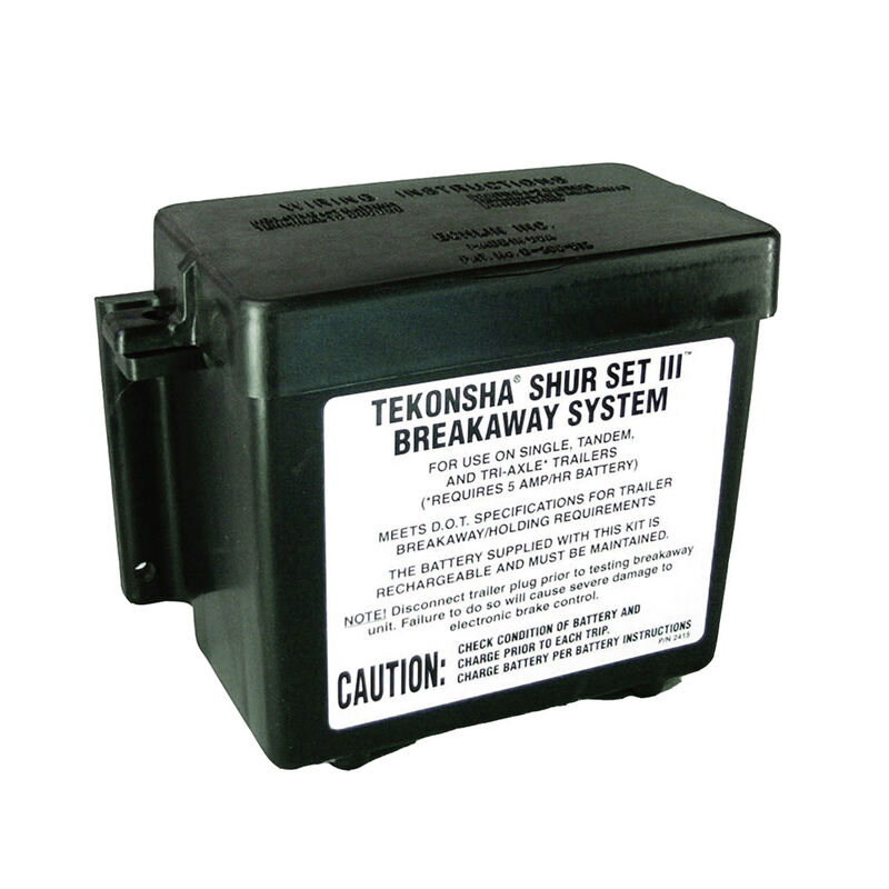 Tekonsha Breakaway Battery Box, All Polymer Lockable image number 1
