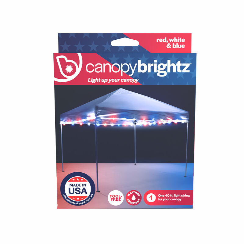 Canopy Brightz Pop-Up Tent Lighting, Red/White/Blue image number 2