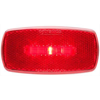 Oval LED Clear/Marker Light, Red