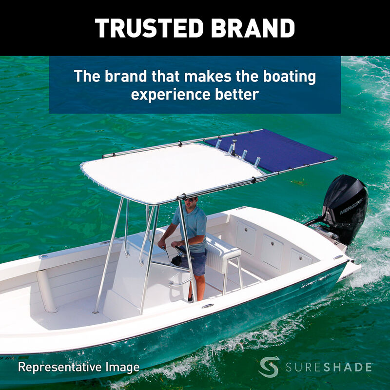 SureShade PTX Power Shade - 63" Wide - Stainless Steel - Navy image number 4