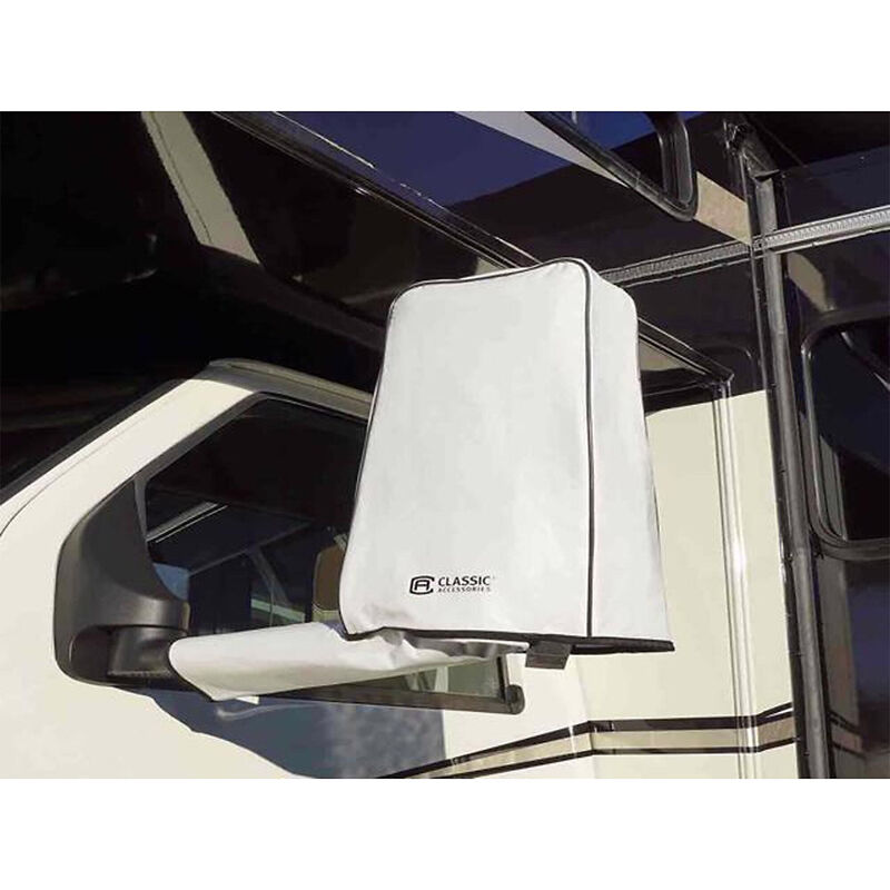 Classic Accessories OverDrive RV Mirror and Wiper Blade Covers, White image number 5