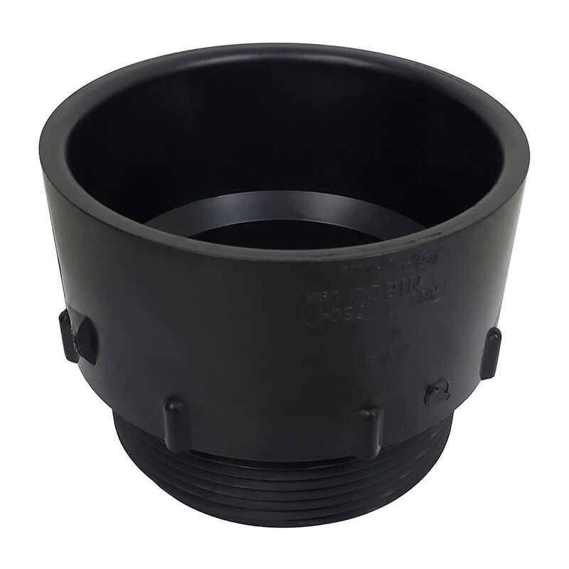 ICON Technologies RV Holding Tank Fitting, 3" Hub with DMV Male Adapter image number 1