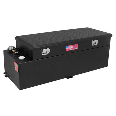 RDS 50-Gallon Black Powder Coat Transfer Fuel Tank & Toolbox Combo