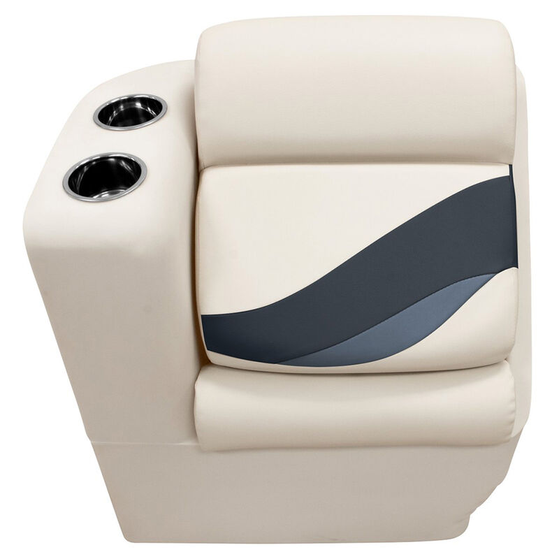 Wise Premier Pontoon Boat Seat Lean-Back Lounge, Left Side image number 2