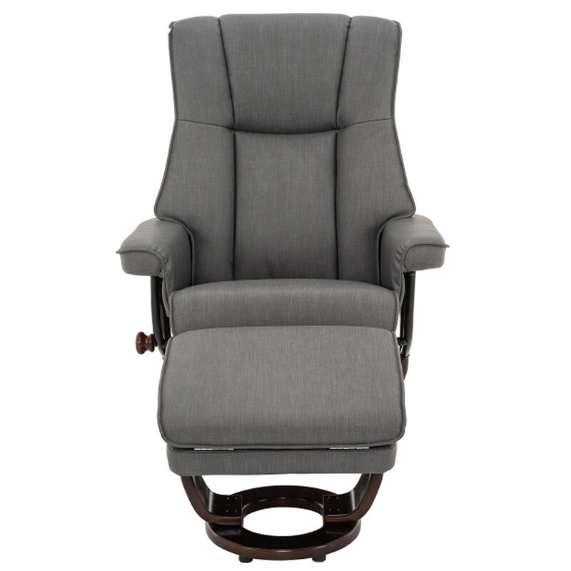 Thomasville Luxury Euro Chair with Storage Ottoman image number 2