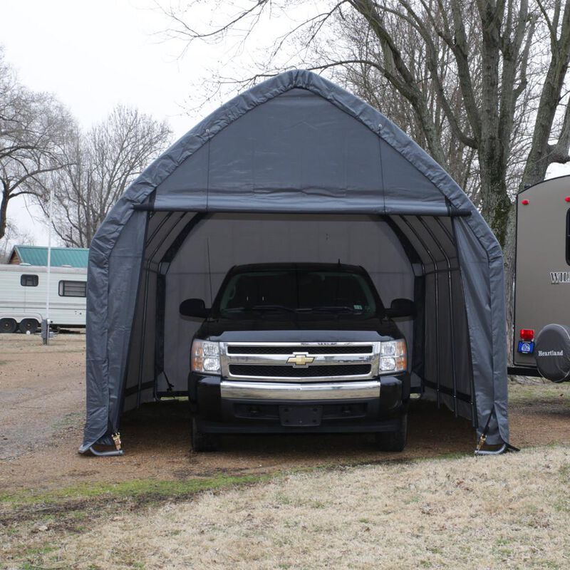SUV/Truck Shelter, 13 &times; 20 &times; 12, Gray Cover image number 12