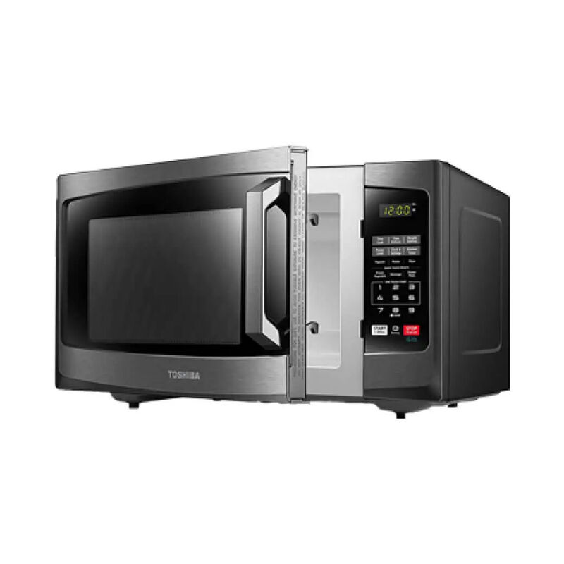 Toshiba 0.9 CU. FT. 900W Microwave Oven - Black Stainless Steel image number 4