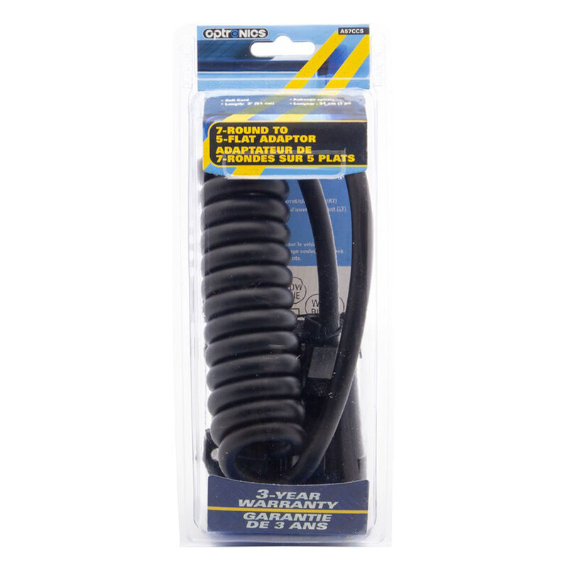 Optronics 7-Way Round to 5-Way Flat Adaptor image number 1