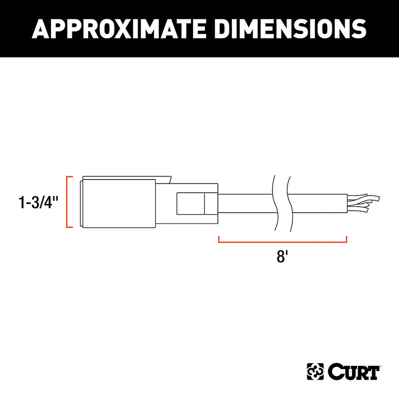 Curt Replacement 7-Way RV Blade Harness image number 5