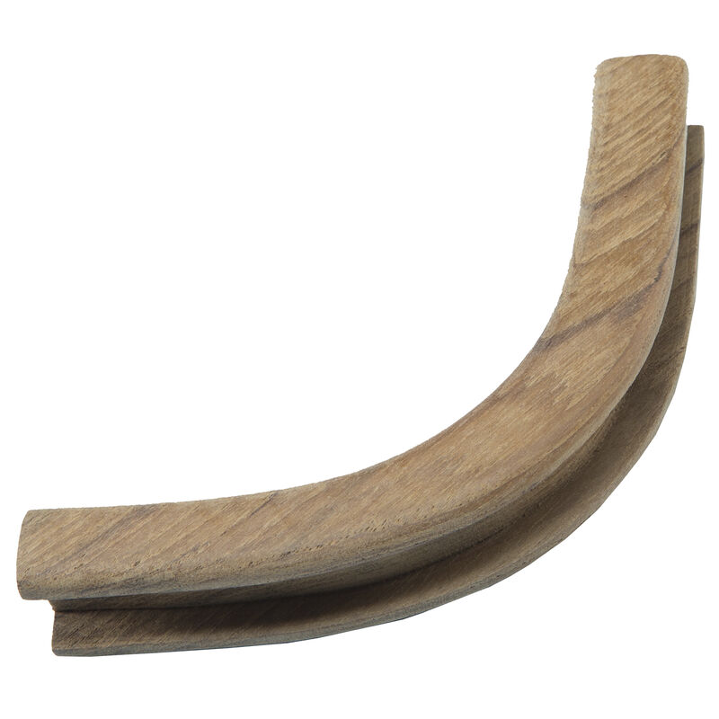Whitecap Teak 1/2" Track Inside Corner Bulkhead Molding image number 4