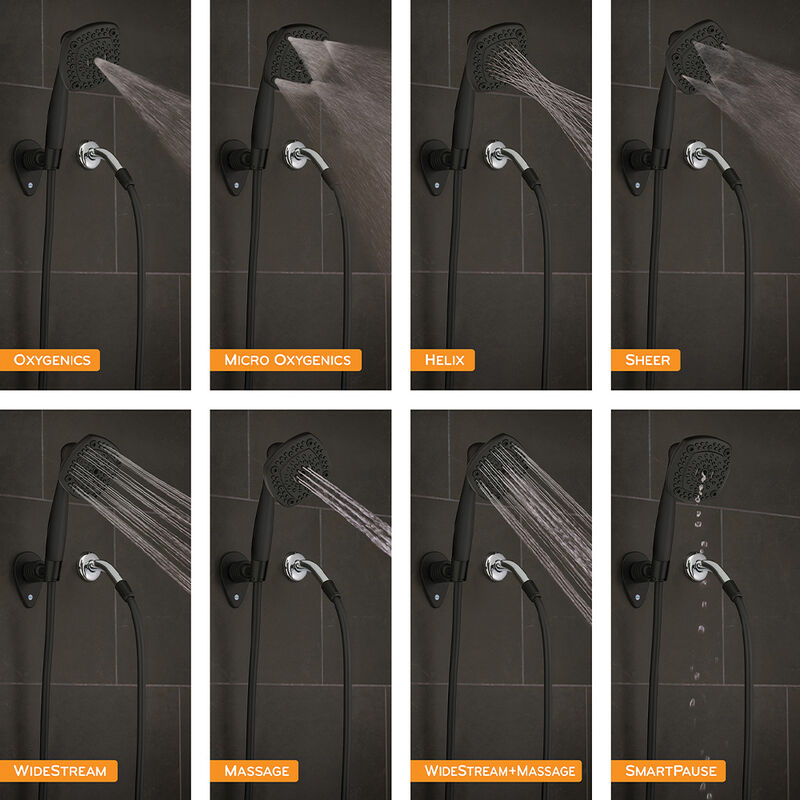 Oxygenics Colossus RV Handheld Shower Head Kit, Matte Black image number 3