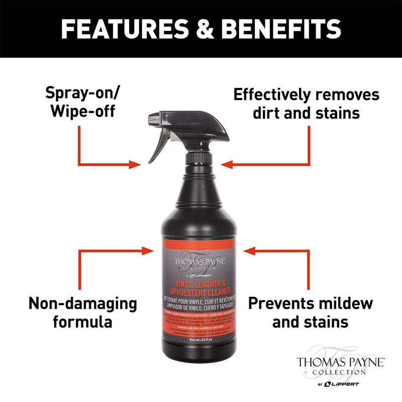 Thomas Payne Vinyl, Leather, and Upholstery Cleaner, 32 oz. image number 2