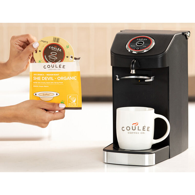 Coulee She-Devil Organic Coffee, 10 Pre-Filled EcoPour Filters image number 9