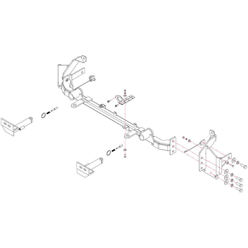 Roadmaster 524480-4 Crossbar-Style Baseplate Kit, 2025 Ford Maverick Hybrid image number 1