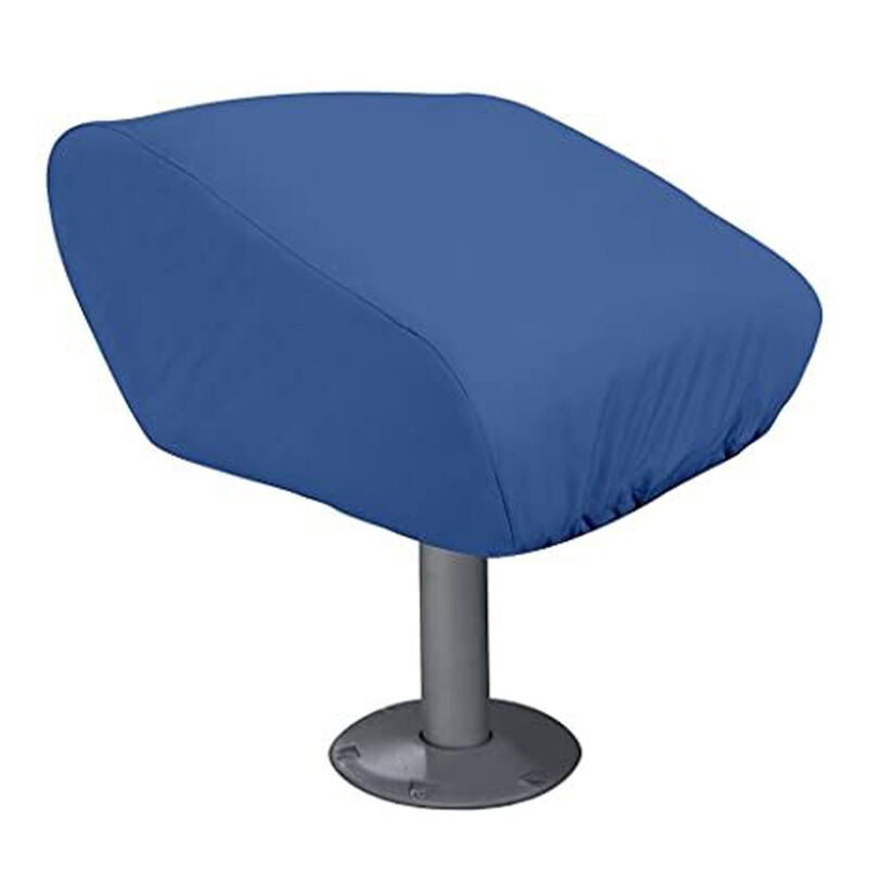 Ripstop Polyester Folding Pedestal Seat Cover, Navy Blue (14"H x 18"W x 20"D) image number 1