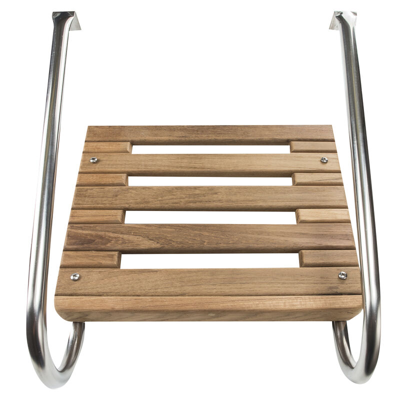 Whitecap Teak Swim Platform With Dual Handrails image number 1