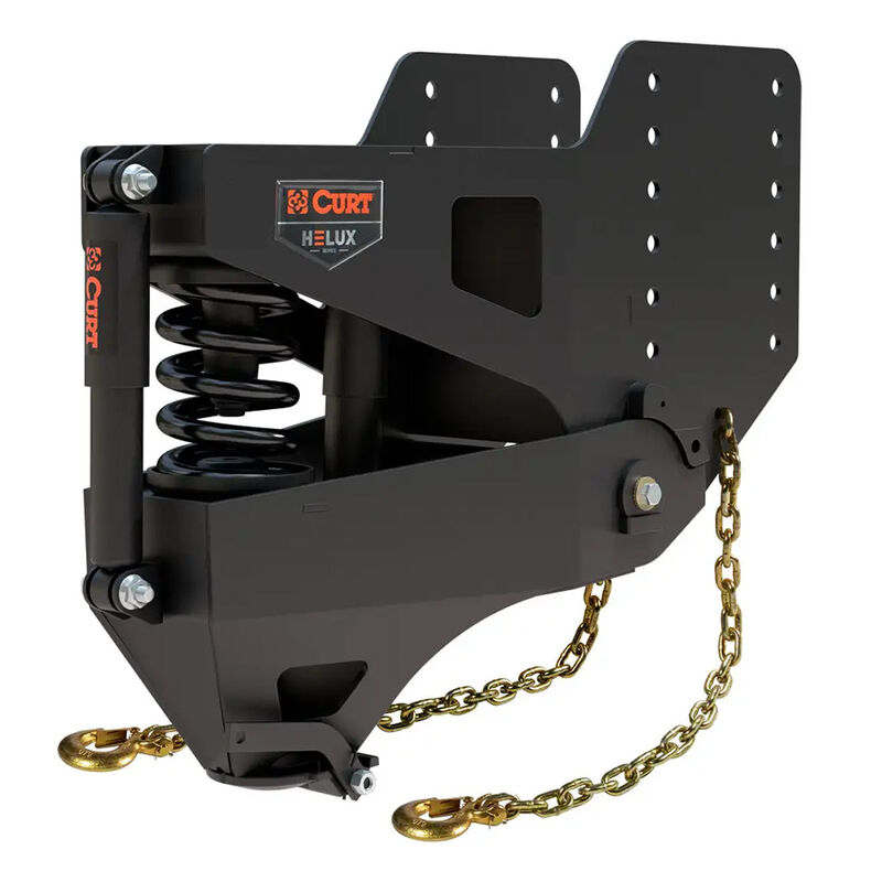 CURT Helux Coil-Spring Gooseneck Pin Box, 4,300 lbs. Pin Weight, 20,000 lbs. Capacity image number 1