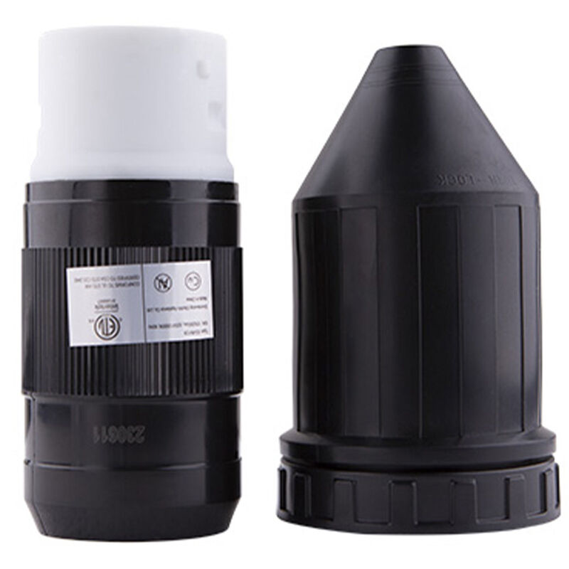 Electric World 50 Amp 3-Prong Female Connector and Weatherproof Boot Kit image number 1