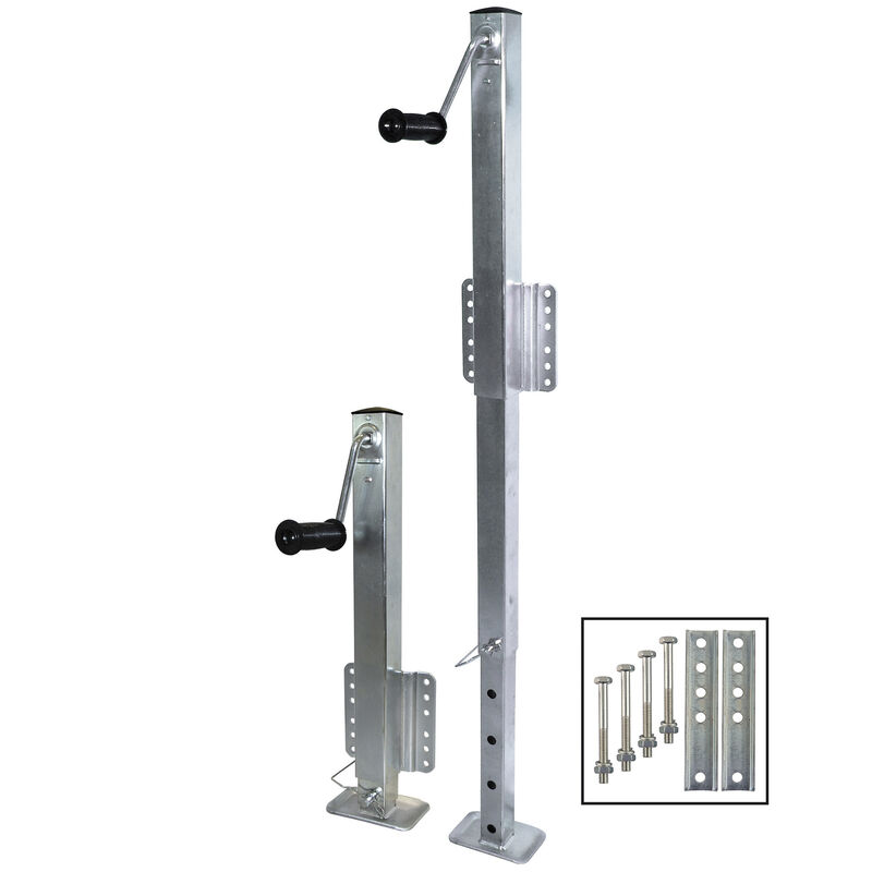 Overton's Square Tube Fixed-Mount Trailer Jack image number 1