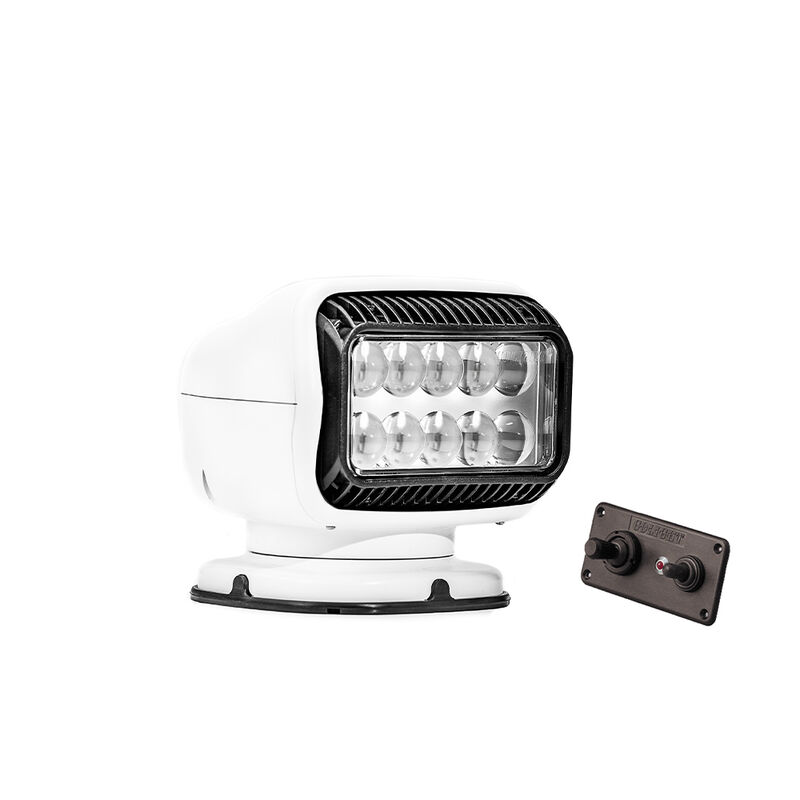 Golight GT LED Searchlight with Hardwired Dash-Mount Remote, Permanent Mount, White image number 1