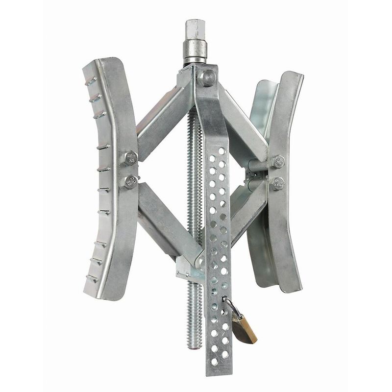 EazLift - 10" Wheel Stop w/Wrench and Lock, Metal image number 1