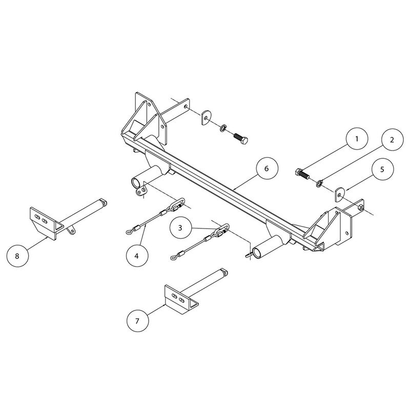 Roadmaster Crossbar Style Baseplate Kit&mdash;2009-2013 Honda Fit (521190-1) image number 1