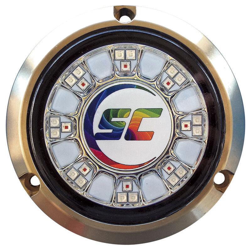 Shadow-Caster Full Color-Changing Bronze Underwater Light &ndash; 24 LEDs, RGB Multi-Color image number 1