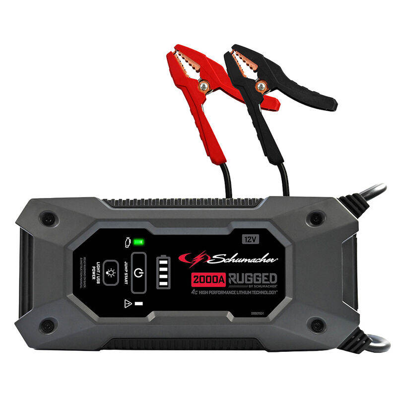 Schumacher SL1612 Rugged Lithium Portable Power Pack and 2000A 12V Jump Starter image number 1