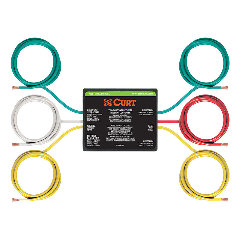 CURT 2-to-3-Wire Taillight Converter image number 1