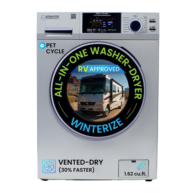 Equator Combo Washer Dryer, Vented-Dry, Silver image number 1