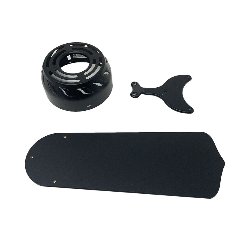 Trusty Products 36" RV 12V Ceiling Fan with Remote Control, Black/Black image number 1