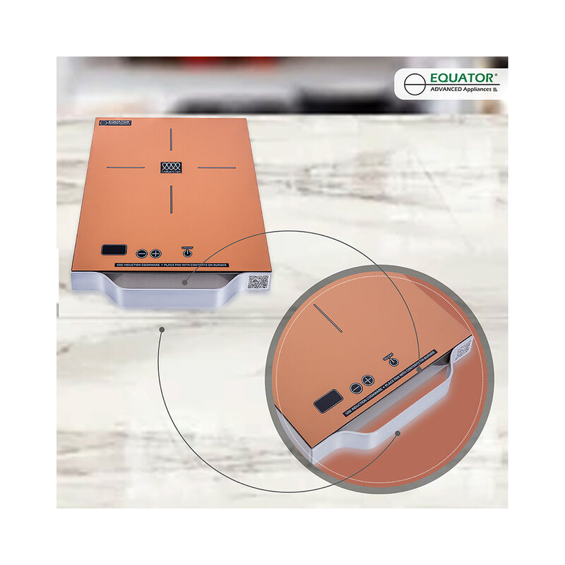 Equator PIC 100 Portable 11" Single-Burner Induction Cooktop with Handle, Copper image number 4