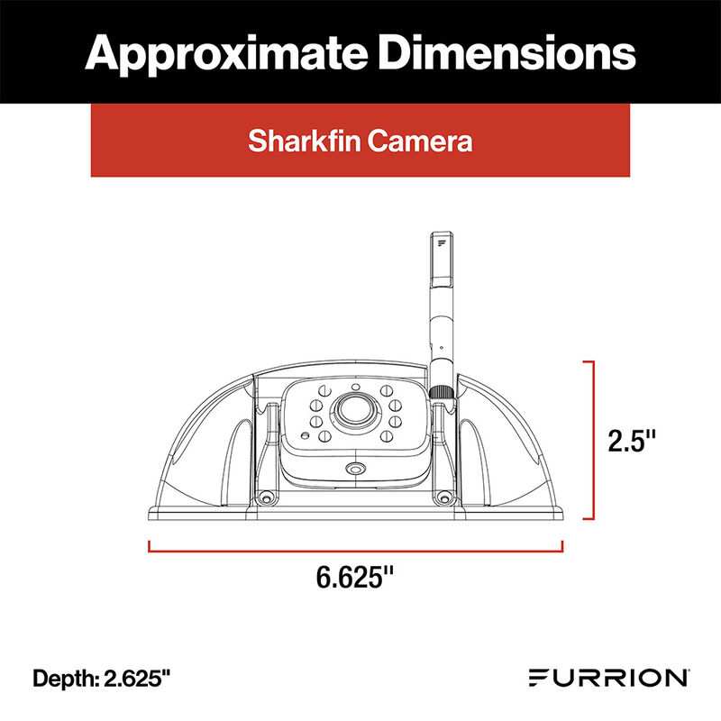 Furrion Vision S+ RV Backup Camera and Observation System, 7" Monitor, Side Cameras, Sharkfin Camera, Rear Camera, LED Marker Lights image number 3