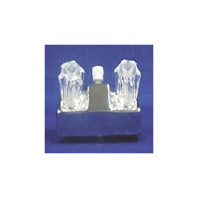 Lasalle Bristol Single Piece 4" Deck Mount Lavatory Faucet w/Shower Valve - White