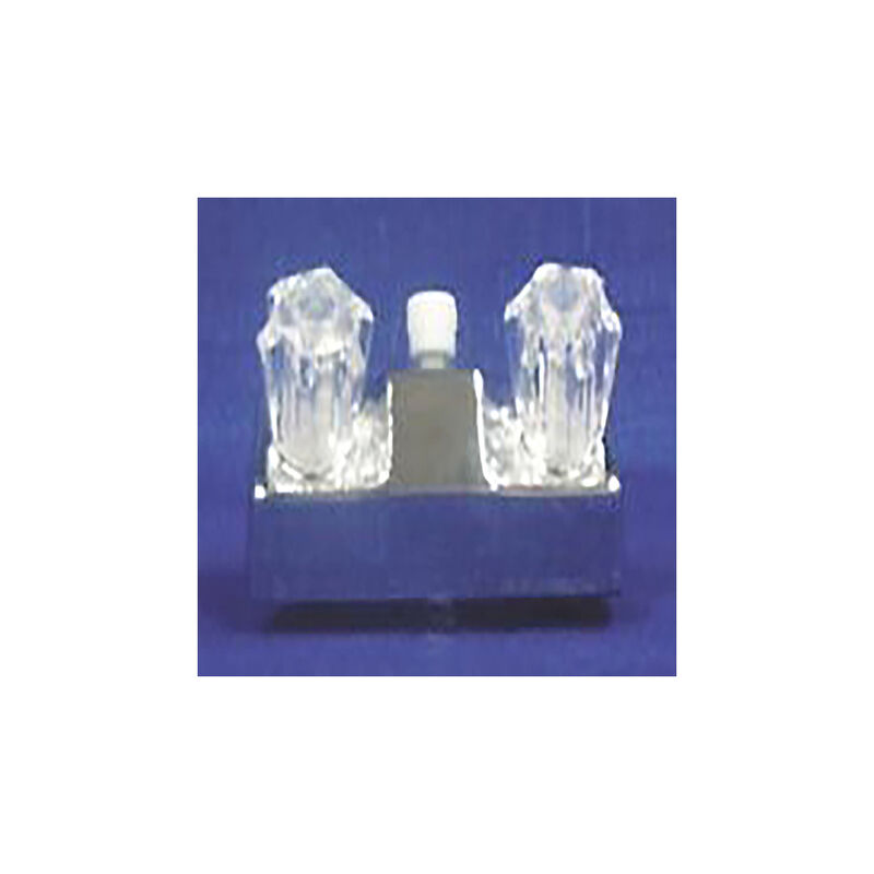 Lasalle Bristol Single Piece 4" Deck Mount Lavatory Faucet w/Shower Valve - White image number 1