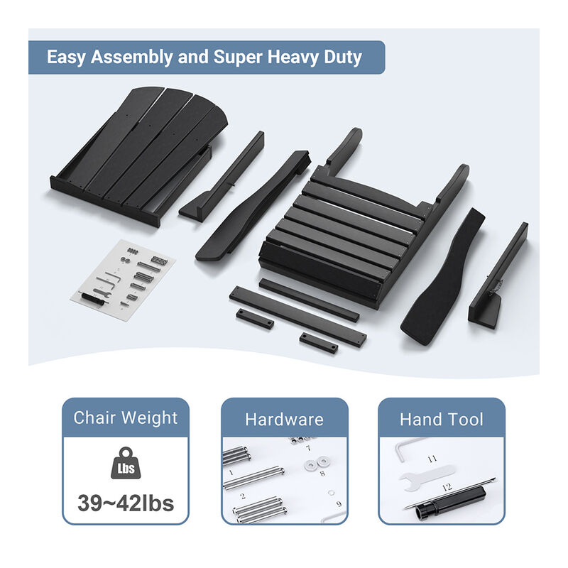 Upland Folding Adirondack Chair image number 3