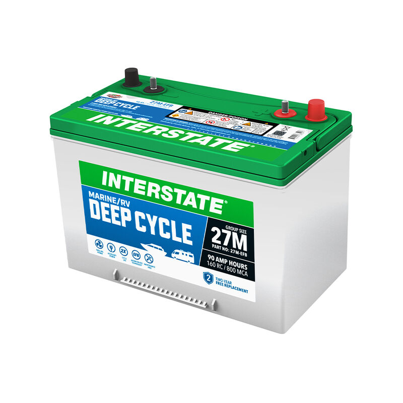 Interstate Enhanced Flooded Battery, Group 27 image number 2