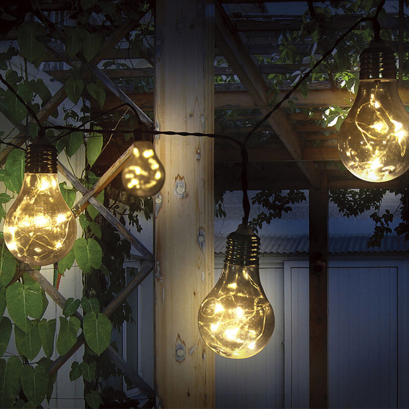 Solar Powered 64" LED String Lights, 4 Pack image number 3