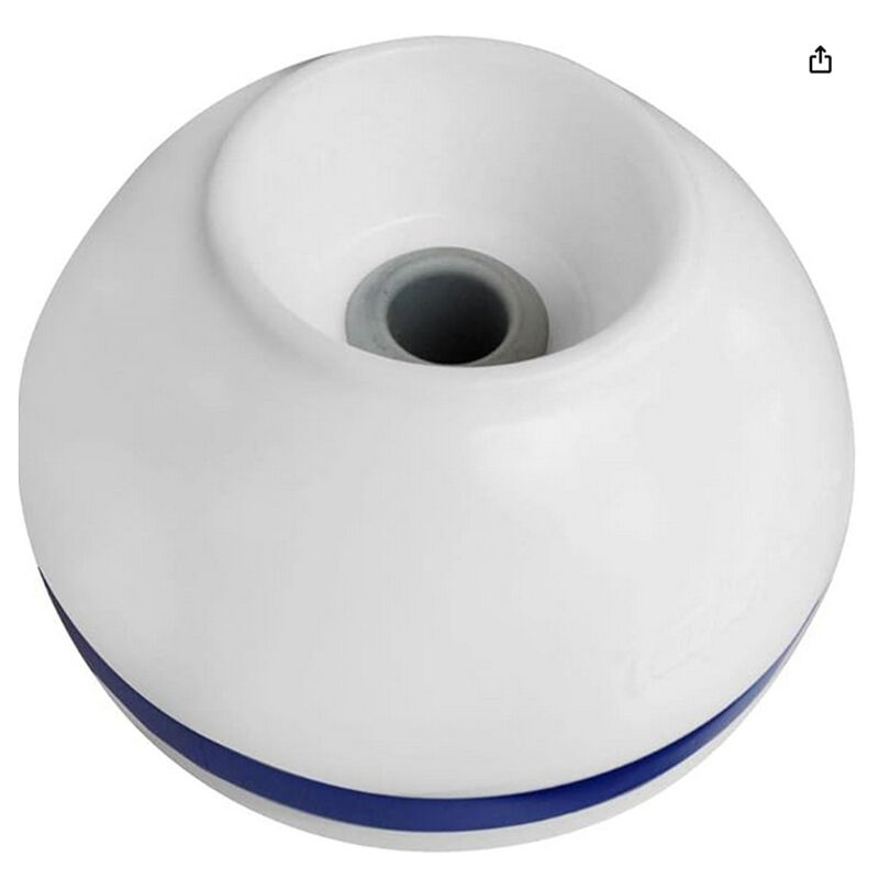 Sur-Moor Shackle Buoy with Rope Nest White 2-1/2" Tube diameter image number 2