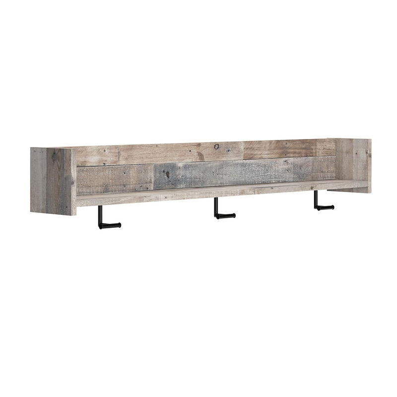 Neilsville Wall Mounted Coat Rack with Shelf image number 2