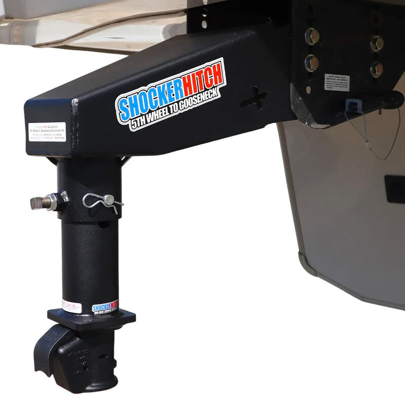 Shocker Hitch 5th Wheel to Gooseneck Demco Coupler Conversion Kit, Lippert 1621, 0719, RhinoBox, without Chain Kit image number 8