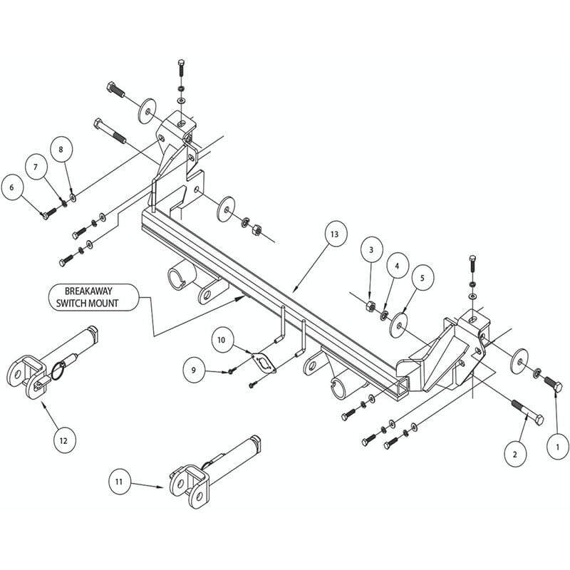 Roadmaster Direct-Connect Baseplate Kit&mdash;2007-2011 Honda CRV (521559-5) image number 2