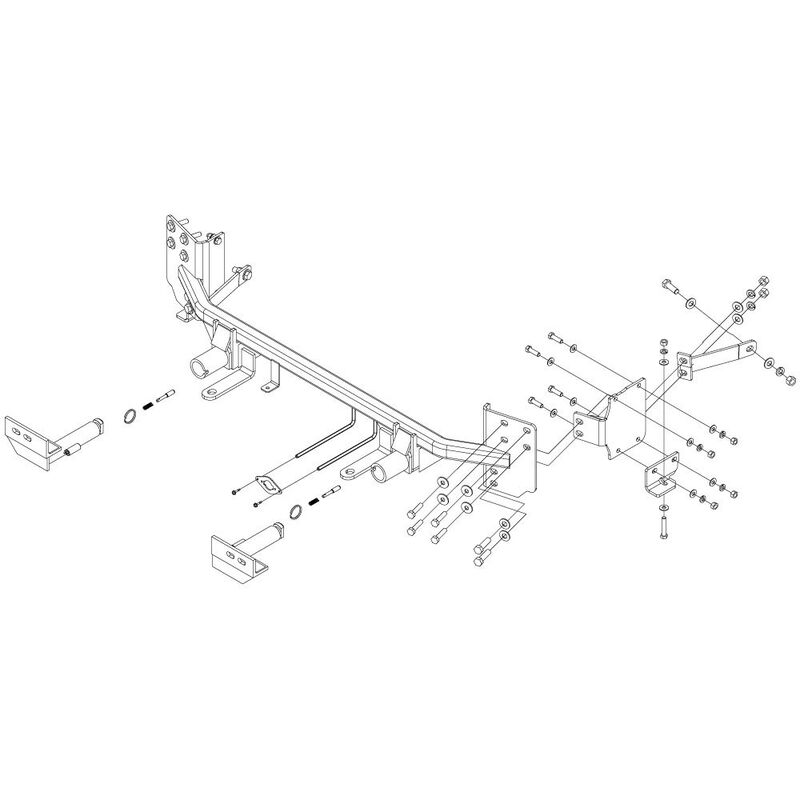 Roadmaster 523228-4 Crossbar-Style Baseplate Kit, 2024-2025 Chevrolet Trax LS, LT, RS image number 4