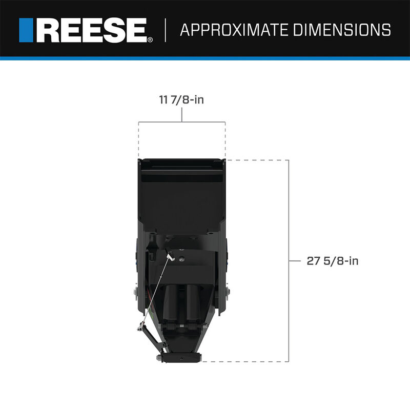 Reese Goose Box 5th Wheel Pin Box, Air Ride 20,000-lb. Capacity image number 4